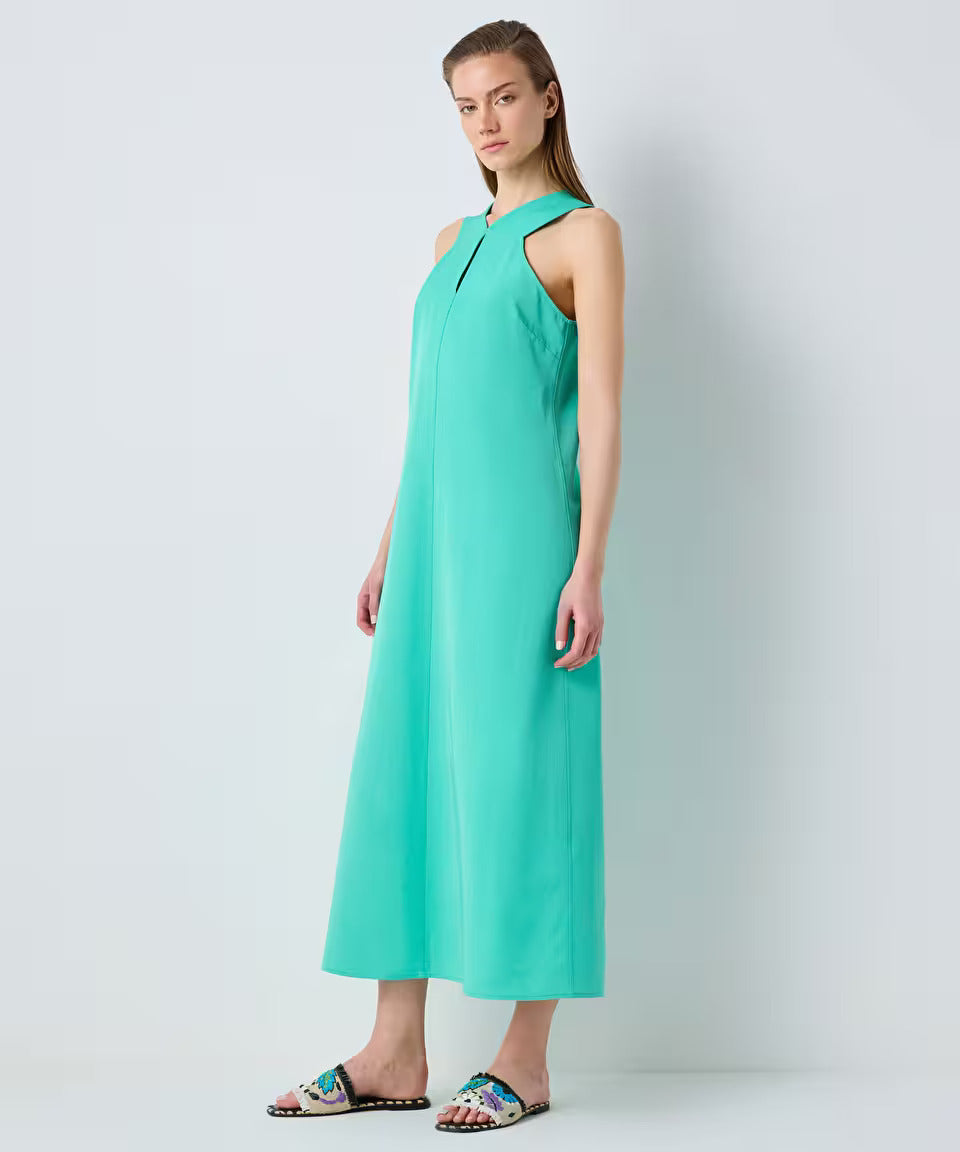 Green Relax Cutout Maxi Dress