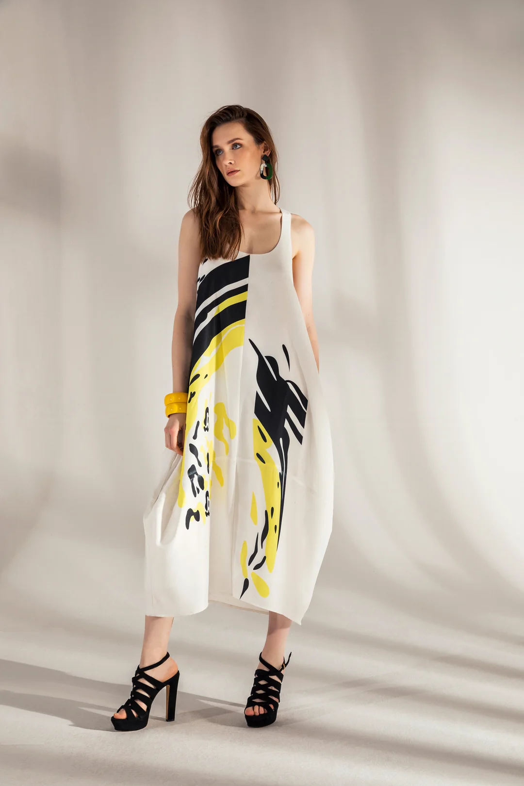 Cave Painting Detailed Dress